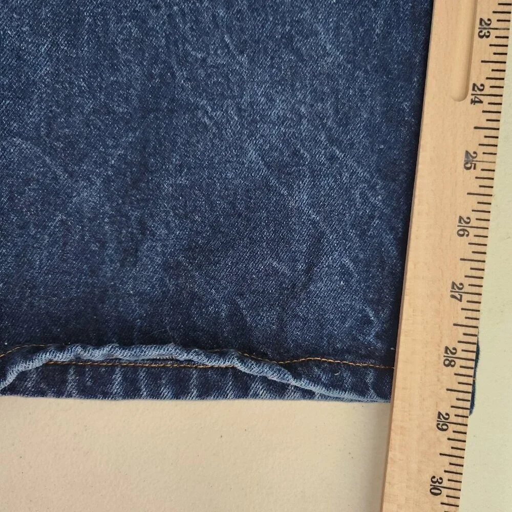 Brazos Jeans Mens 41 x 29 Blue Denim Relaxed Fit Workwear Heavyweight Pants